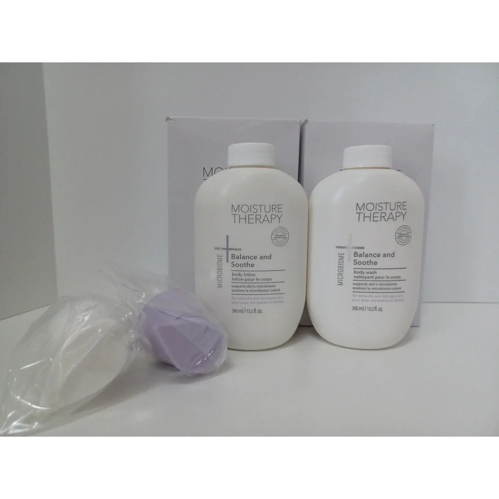 Avon Moisture Therapy Microbiome Balance & Soothe Body Lotion & Body Wash 13.2oz